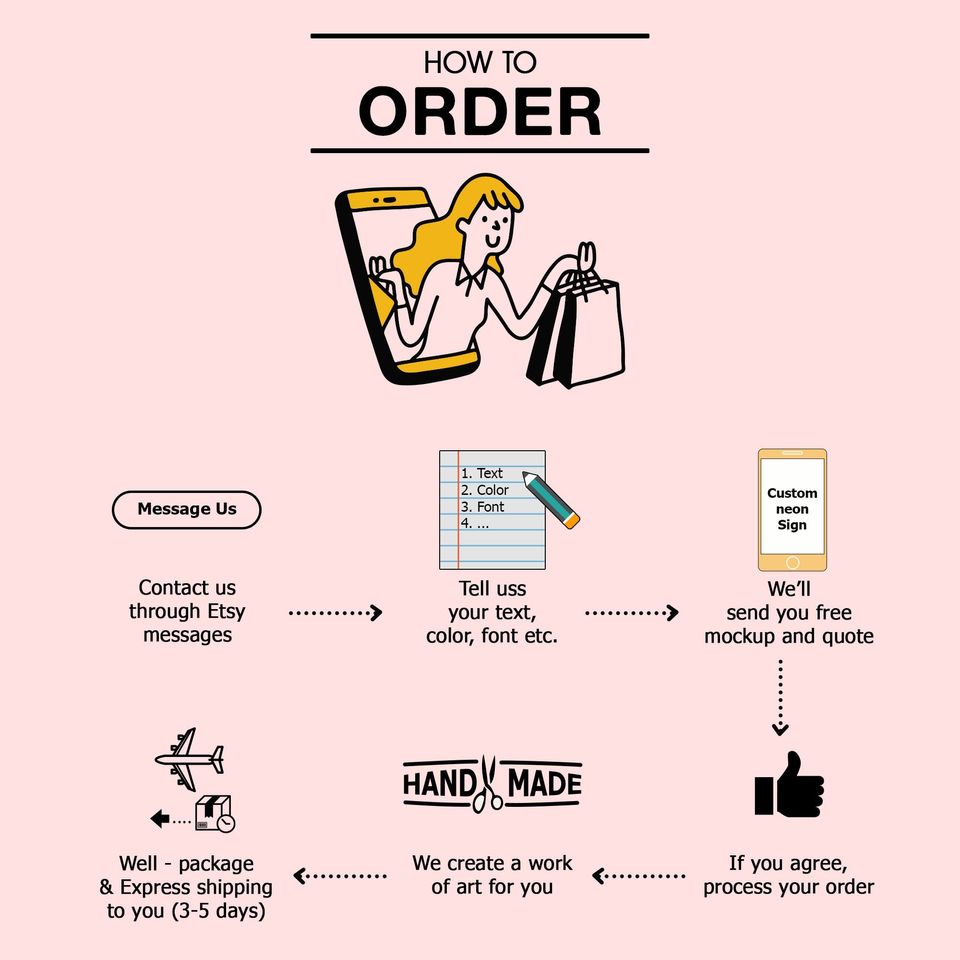 Custom 'Let's Get Spooky' Neon Sign - Halloween Decor