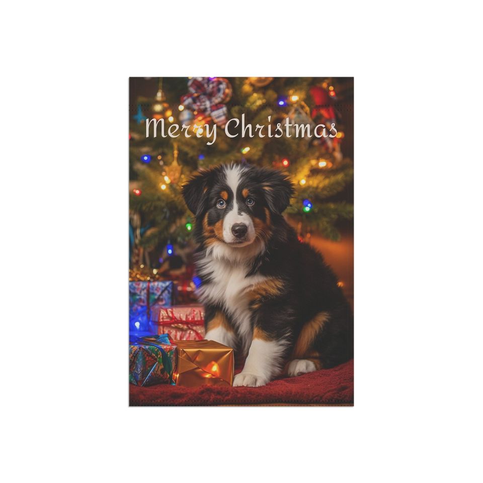 Burmese Mountain Dog Christmas Garden & House Banner, Burmese Garden Flag, Burmese Lover Gift, Burmese Owner Gift