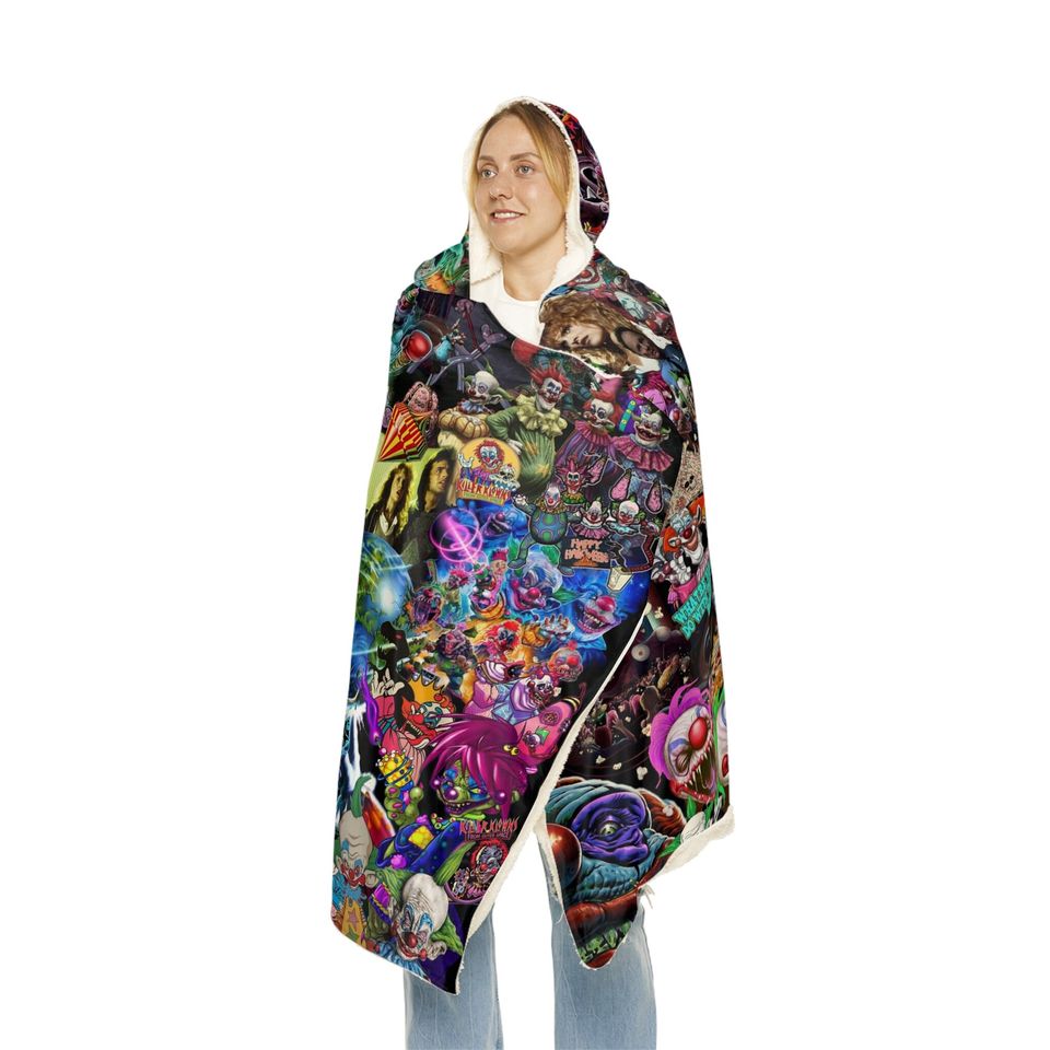 Killer Klowns from Outer space, hoodie, blanket 80s Horror, blanket,