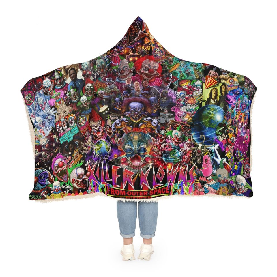 Killer Klowns from Outer space, hoodie, blanket 80s Horror, blanket,