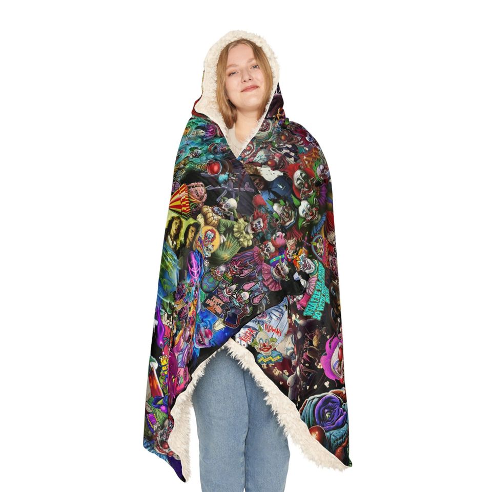 Killer Klowns from Outer space, hoodie, blanket 80s Horror, blanket,