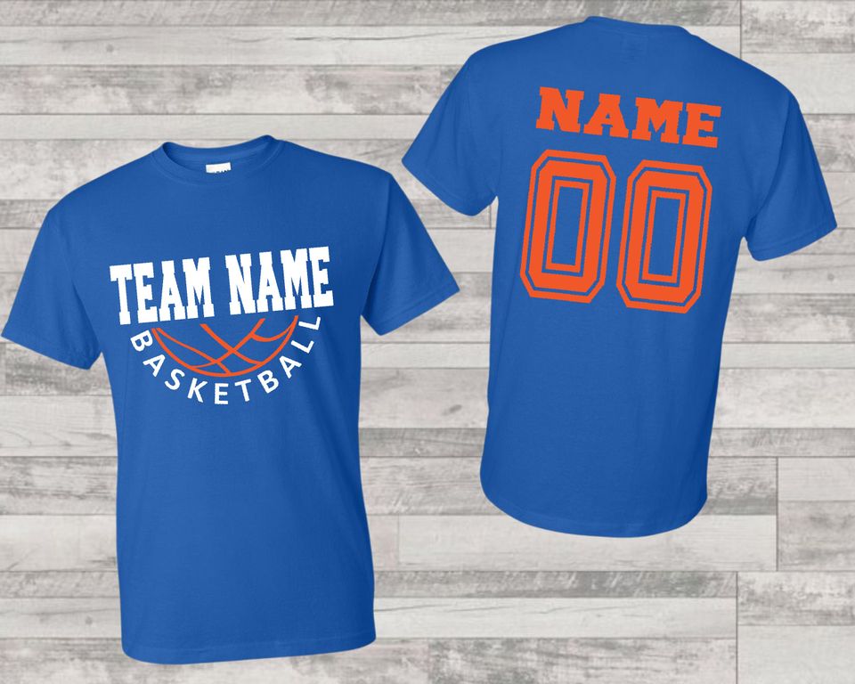 Personalized Basketball Team Shirt: Custom Name & Number