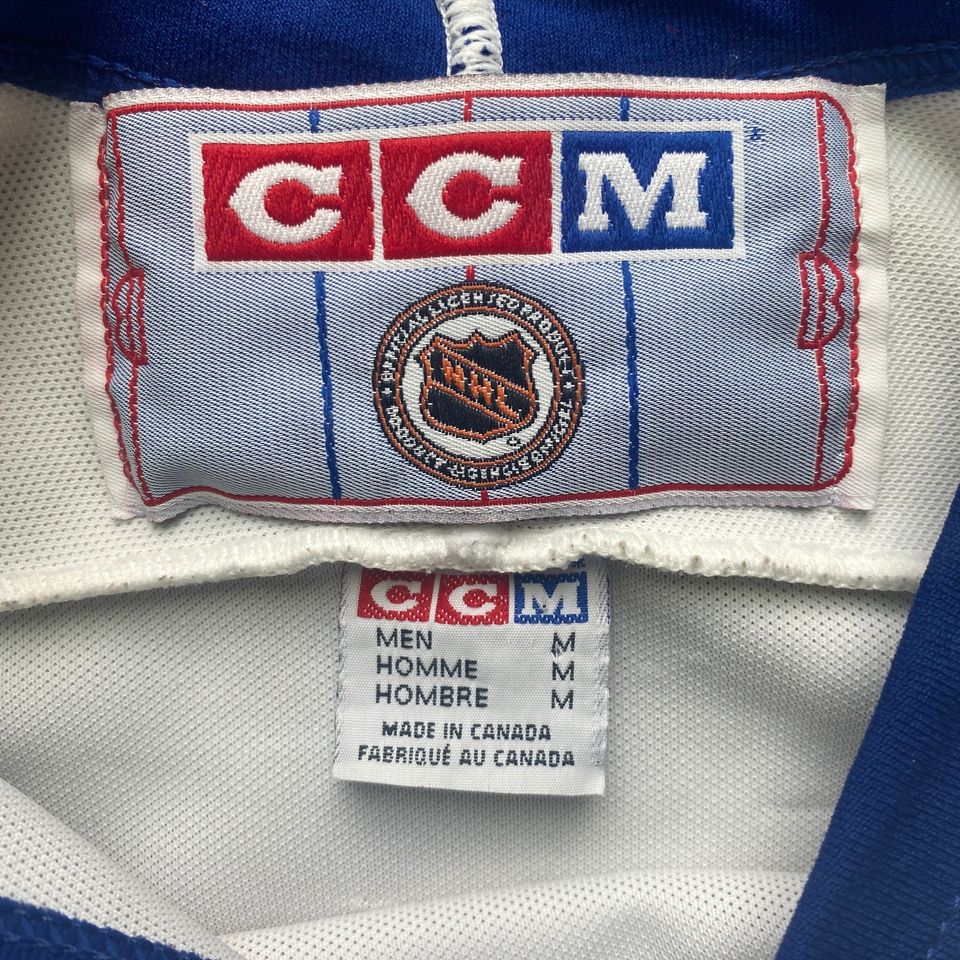 Vintage 90s Toronto Maple Leafs Jersey / CCM Made in Canada / Blank Jersey