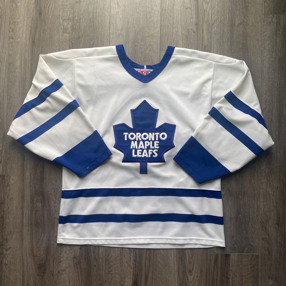 Vintage 90s Toronto Maple Leafs Jersey / CCM Made in Canada / Blank Jersey