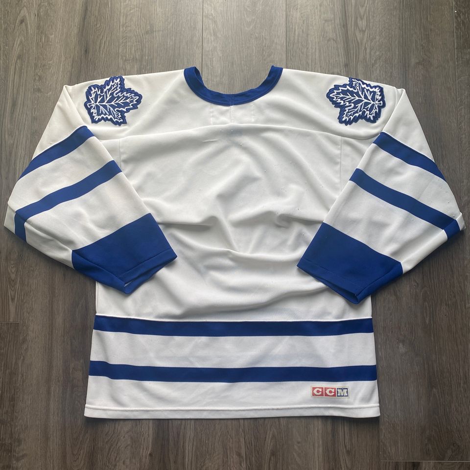 Vintage 90s Toronto Maple Leafs Jersey / CCM Made in Canada / Blank Jersey