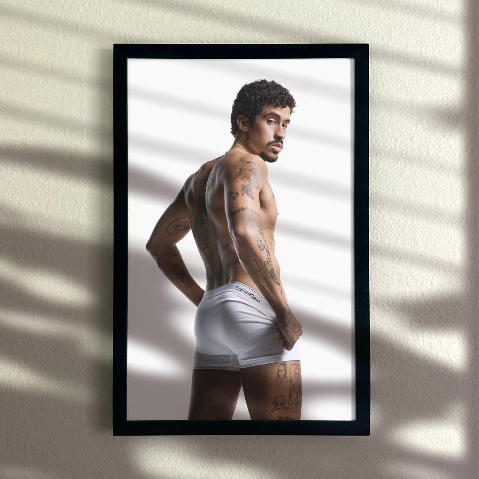 Bad Bunny Underwear Poster | Puerto Rico | Vertical Premium Matte Poster