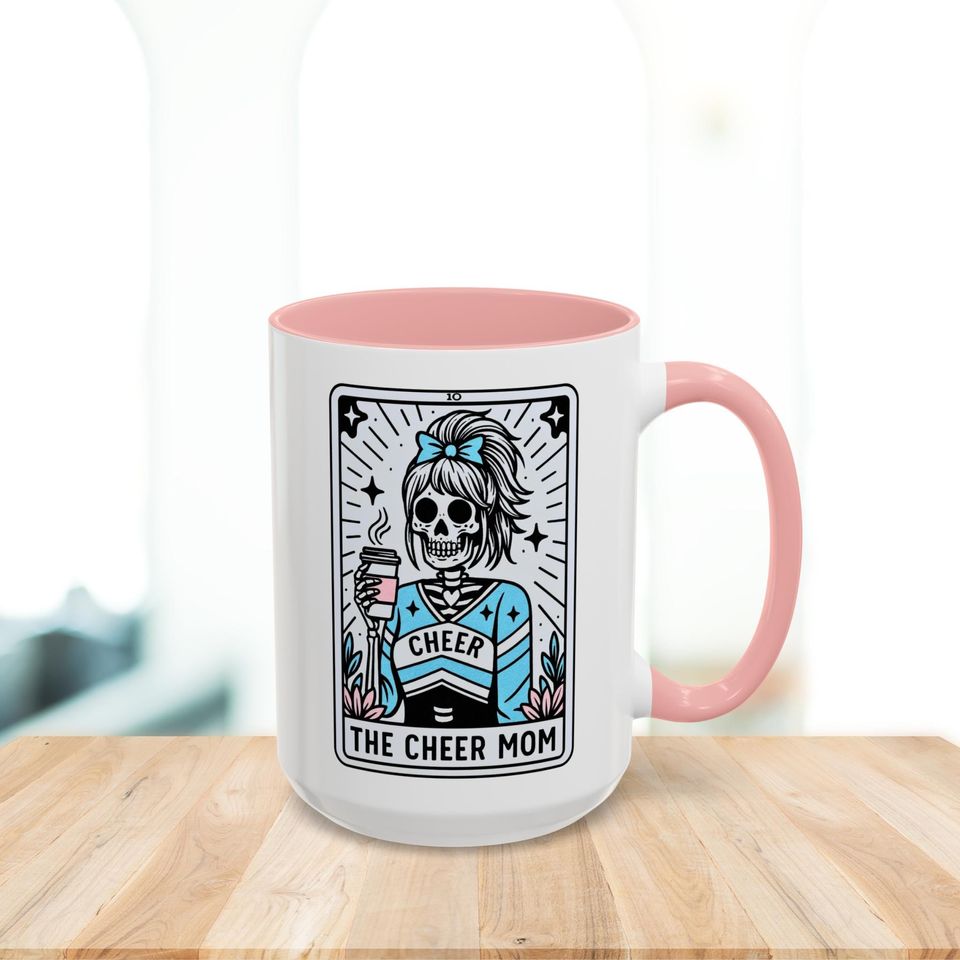Cheer Mom Coffee Mug Cheer Mom Tarot Card Cup 11oz & 15oz Gift