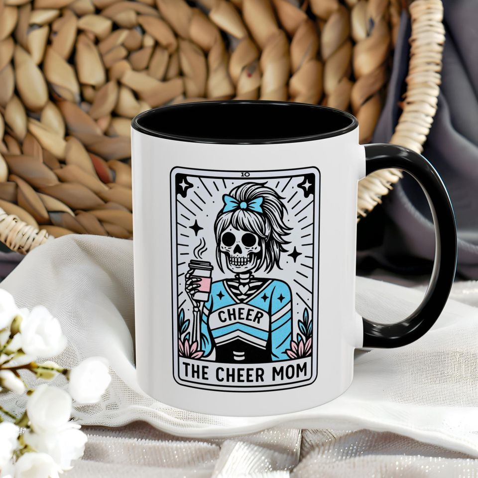 Cheer Mom Coffee Mug Cheer Mom Tarot Card Cup 11oz & 15oz Gift