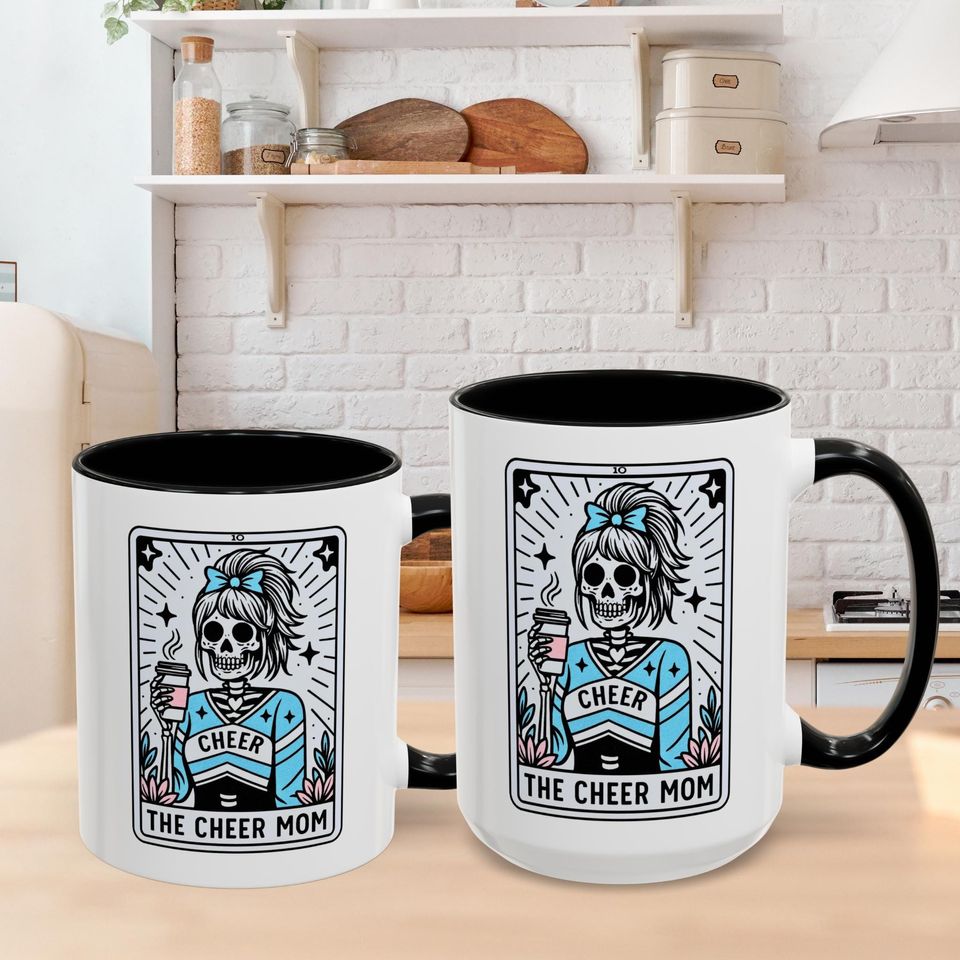 Cheer Mom Coffee Mug Cheer Mom Tarot Card Cup 11oz & 15oz Gift