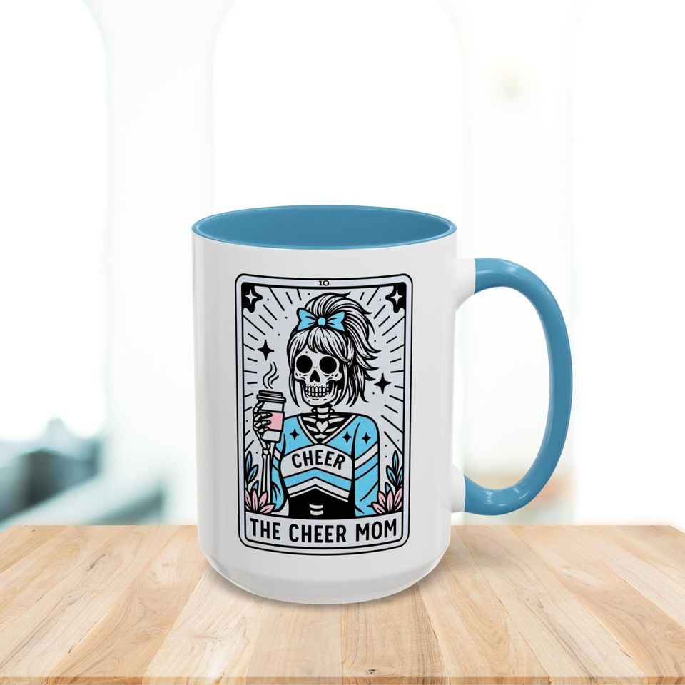 Cheer Mom Coffee Mug Cheer Mom Tarot Card Cup 11oz & 15oz Gift
