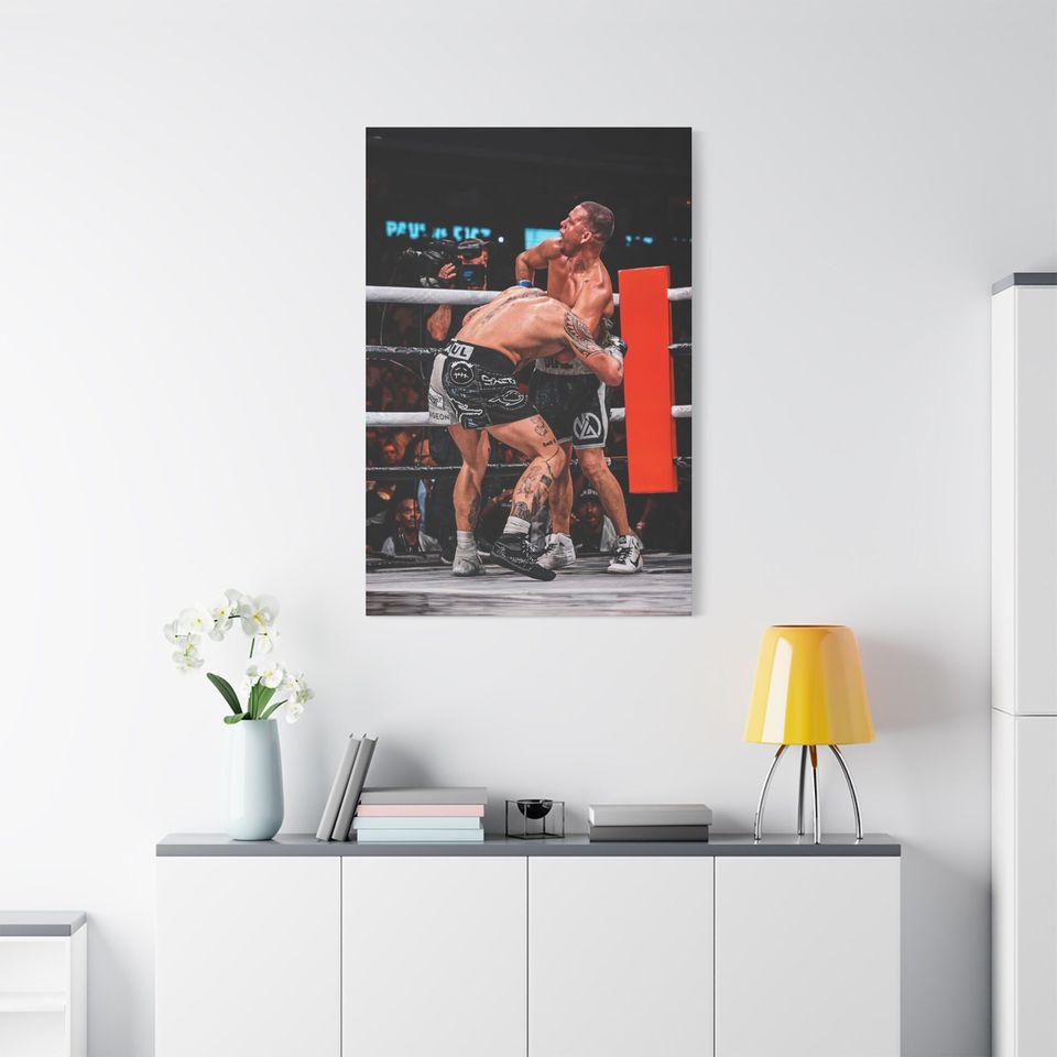Nate Diaz Choking Jake Paul Poster | Boxing Poster