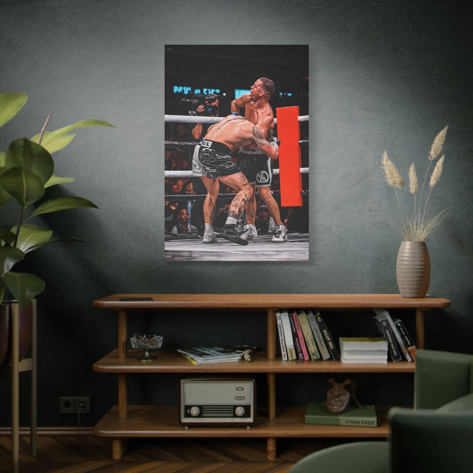 Nate Diaz Choking Jake Paul Poster | Boxing Poster