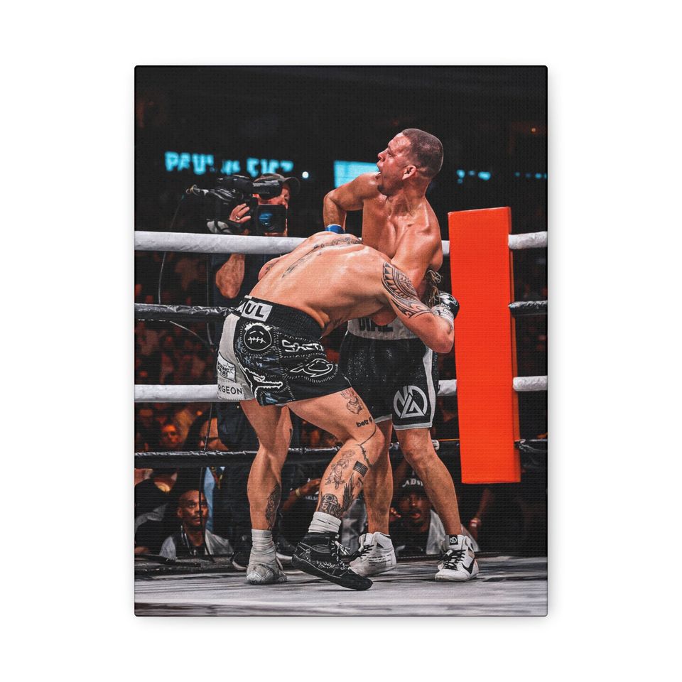 Nate Diaz Choking Jake Paul Poster | Boxing Poster