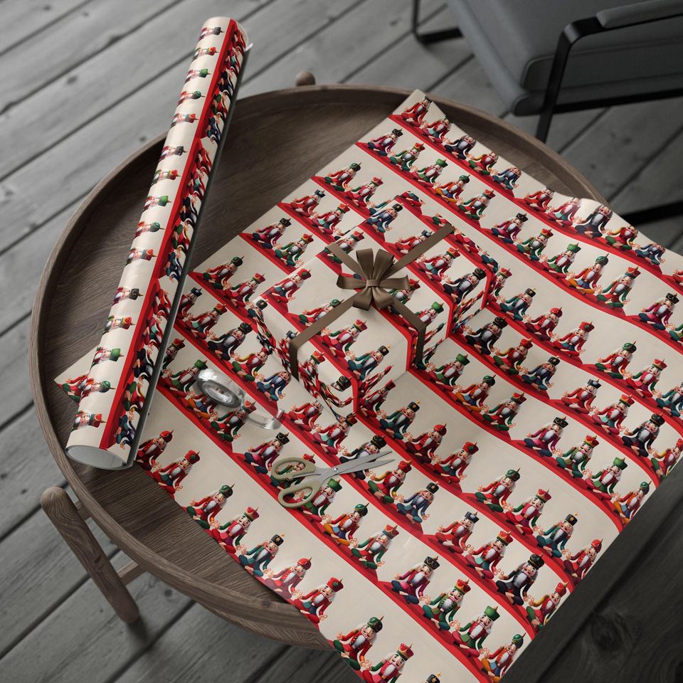 Yoga Nutcracker Christmas Wrapping Paper