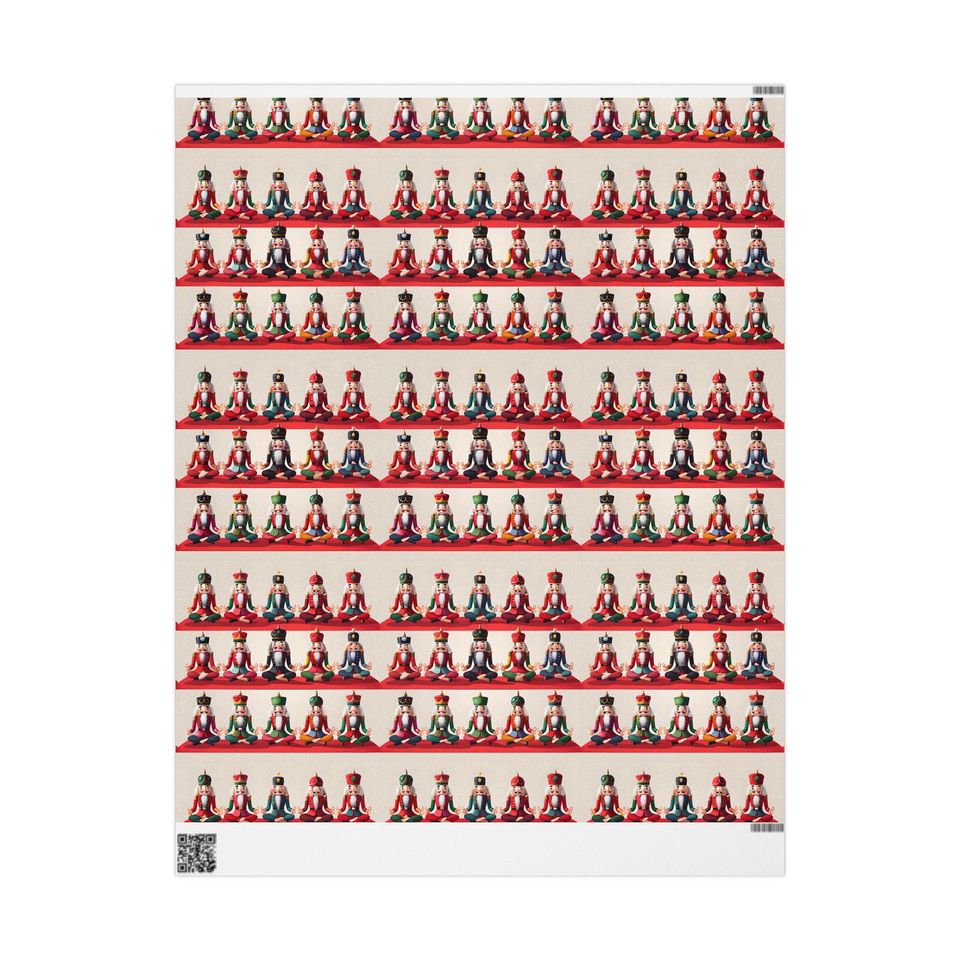 Yoga Nutcracker Christmas Wrapping Paper