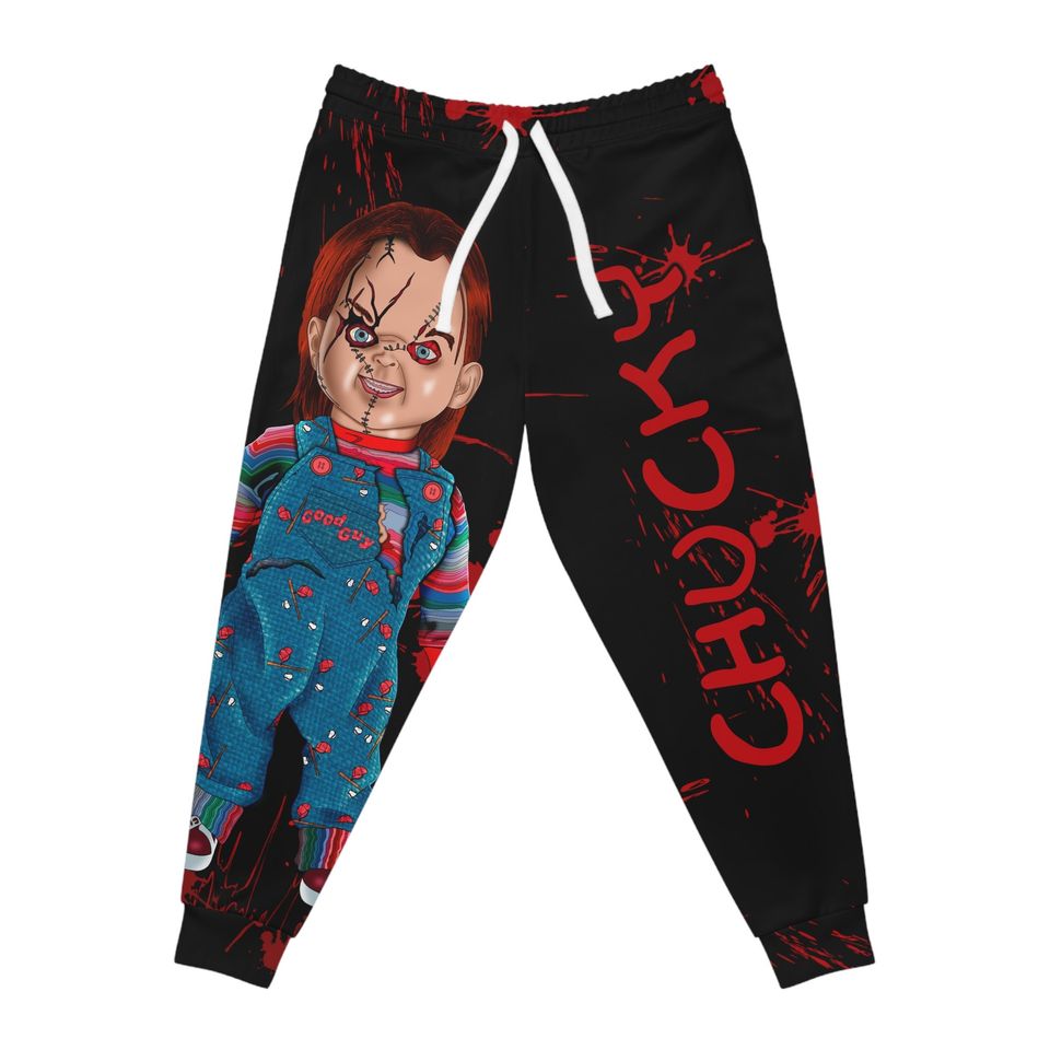 Unisex Chucky-Inspired Horror Joggers - Comfortable Sweatpants for Horror Enthusiasts