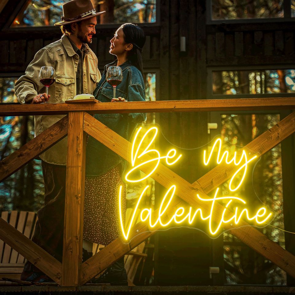 Be My Valentine Neon Sign Valentine decor Gift for her Valentine Gift