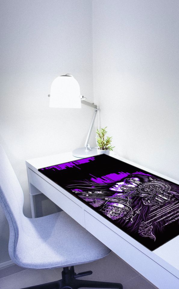 Retrowave Princess Deskmat, Neon Deskpad,