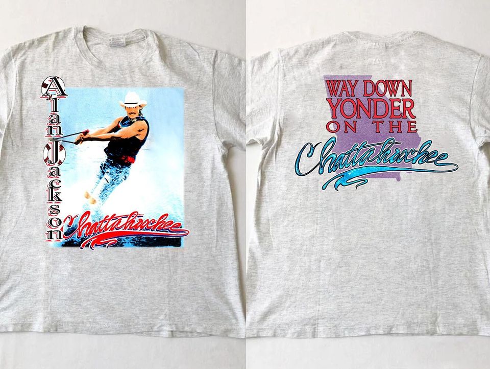 Alan Jackson Way Down Yonder On The Chattahoochee Tour 1992 T-Shirt