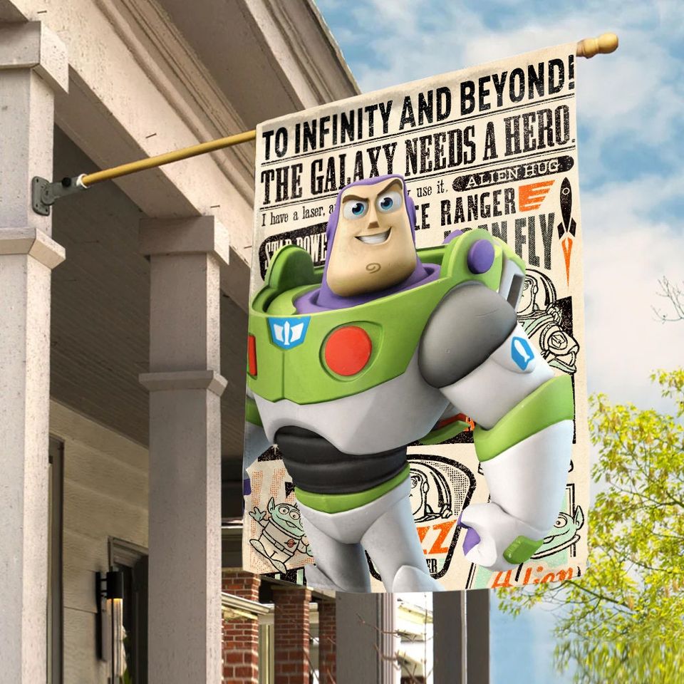 Disney Toy Story Buzz Lightyear House Flag