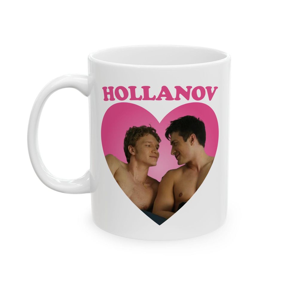 Hollanov Pink Heart Ceramic Mug
