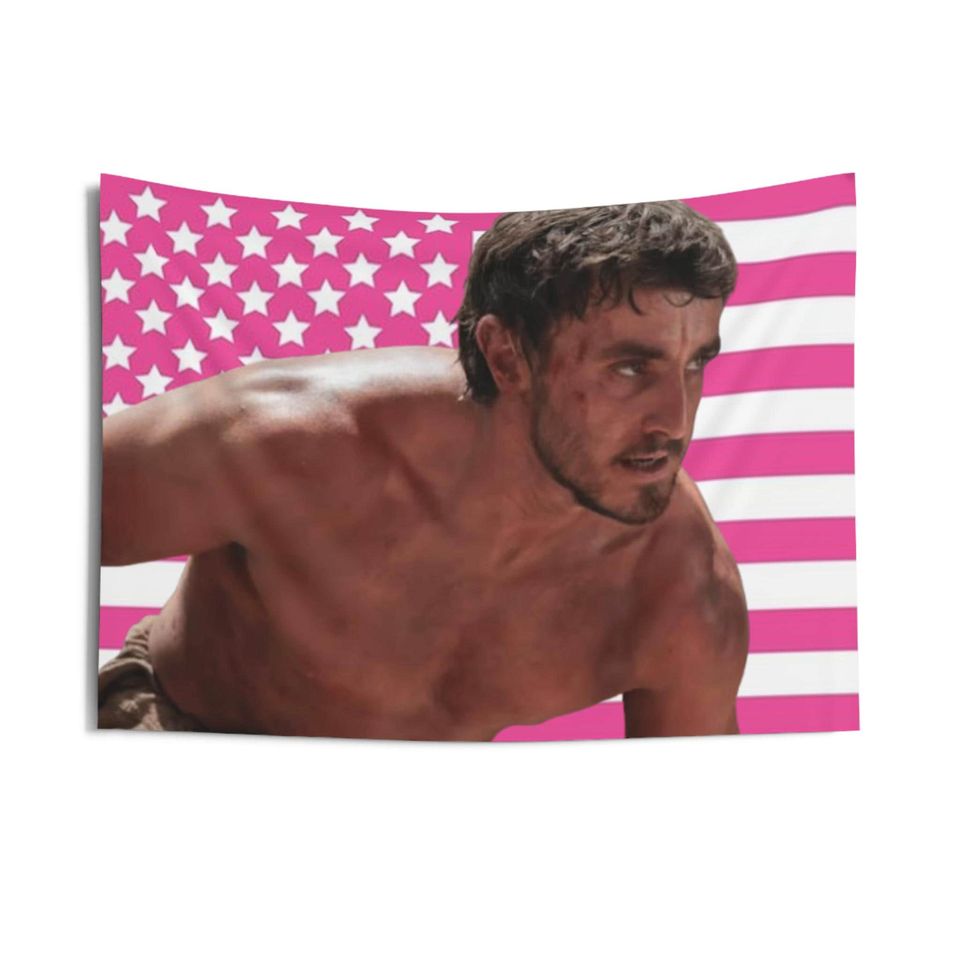 Paul Mescal Lucius Gladiator II Indoor Wall Tapestries