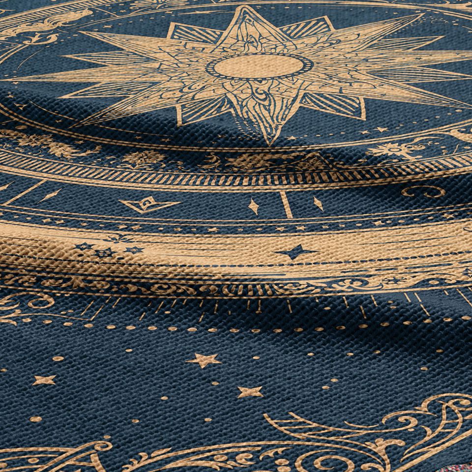Zodiac Woven Blanket, Celestial Astrology Tapestry