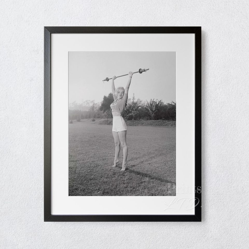 Marilyn Monroe At The Gym Marilyn Poster
