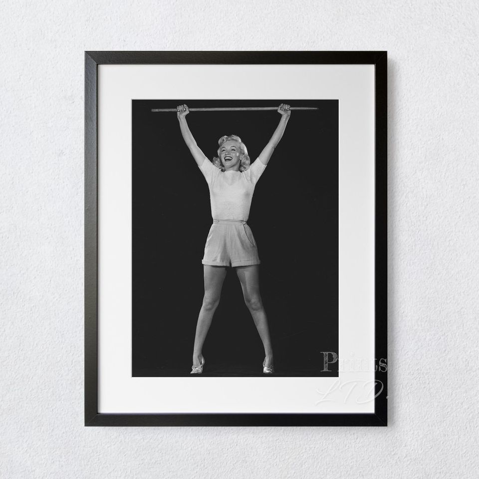 Marilyn Monroe At The Gym Art Poster