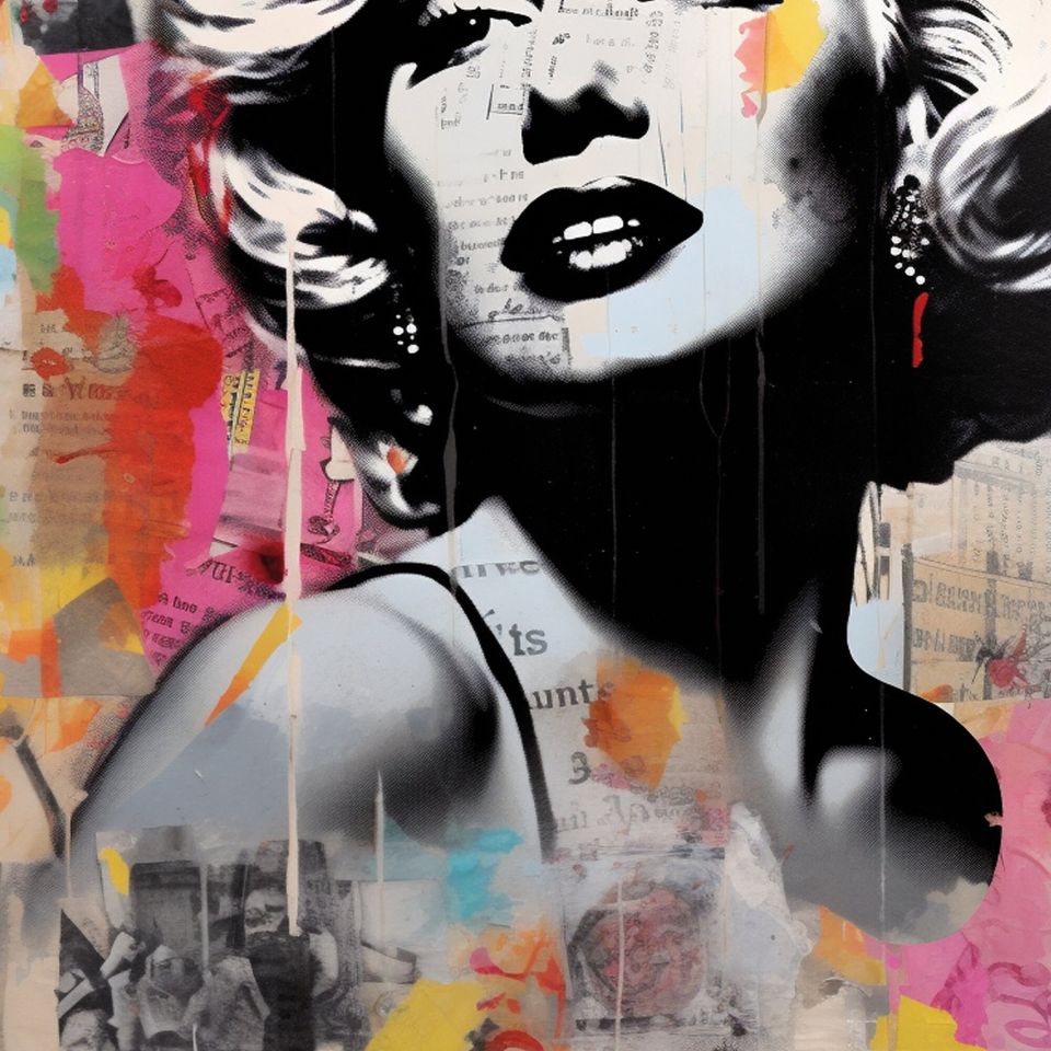 Marilyn Monroe Poster, Marilyn Monroe pop art/graffiti poster