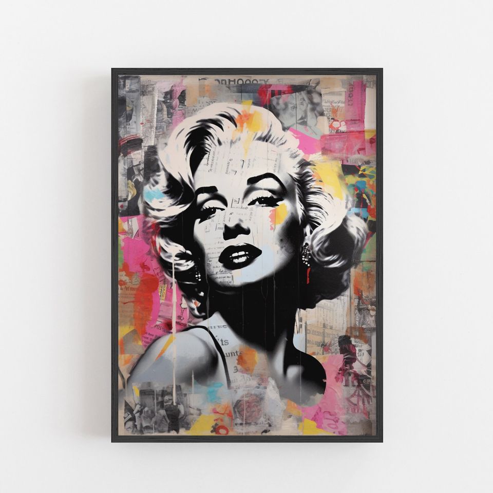 Marilyn Monroe Poster, Marilyn Monroe pop art/graffiti poster