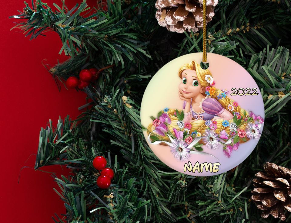 Personalized Disney Rapunzel Christmas Ornament,Disney Christmas Ornament