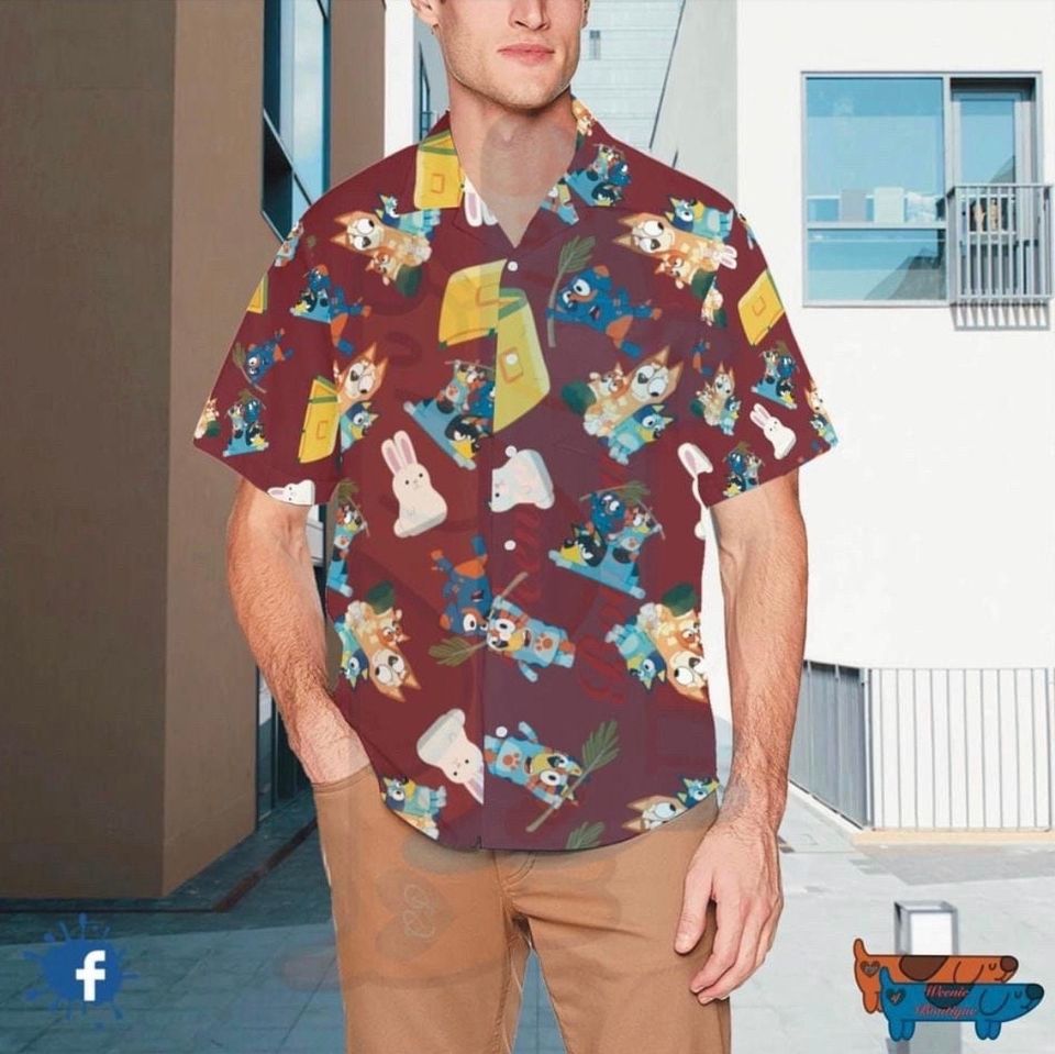 BlueyDad Hawaiian Shirts - BlueyDad Inspired