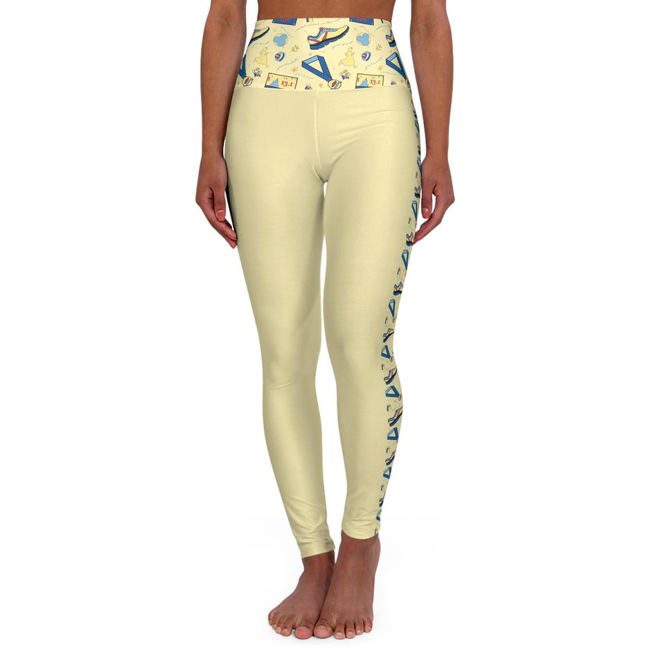 Snow White High Waist Yoga Leggings for Women