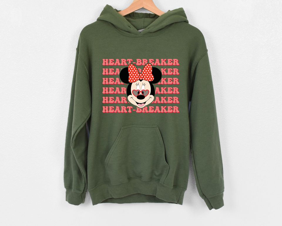 Minnie HeartBreaker Sweatshirt, Disney Valentine Sweatshirt