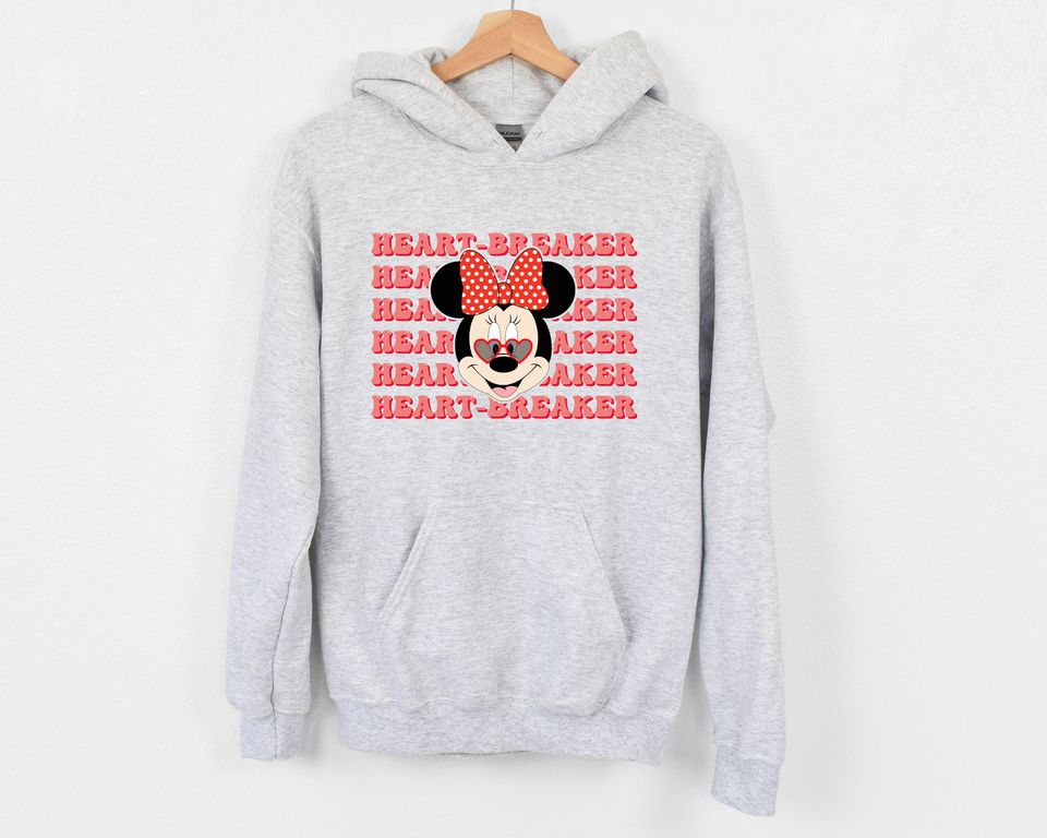 Minnie HeartBreaker Sweatshirt, Disney Valentine Sweatshirt