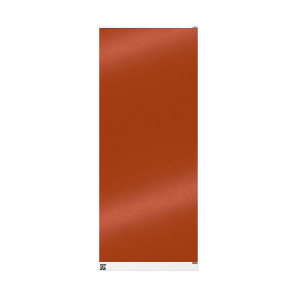 Burnt Orange Gift Paper| Dark orange Roll Wrapping Paper| Christmas Gift Paper| Solid wrapping paper | Minimalist Holiday Gift Wrap| Fall