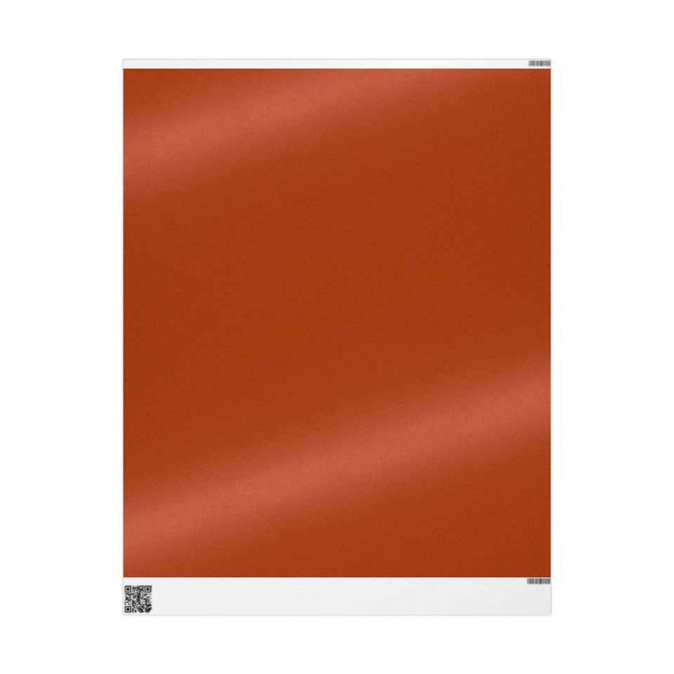 Burnt Orange Gift Paper| Dark orange Roll Wrapping Paper| Christmas Gift Paper| Solid wrapping paper | Minimalist Holiday Gift Wrap| Fall