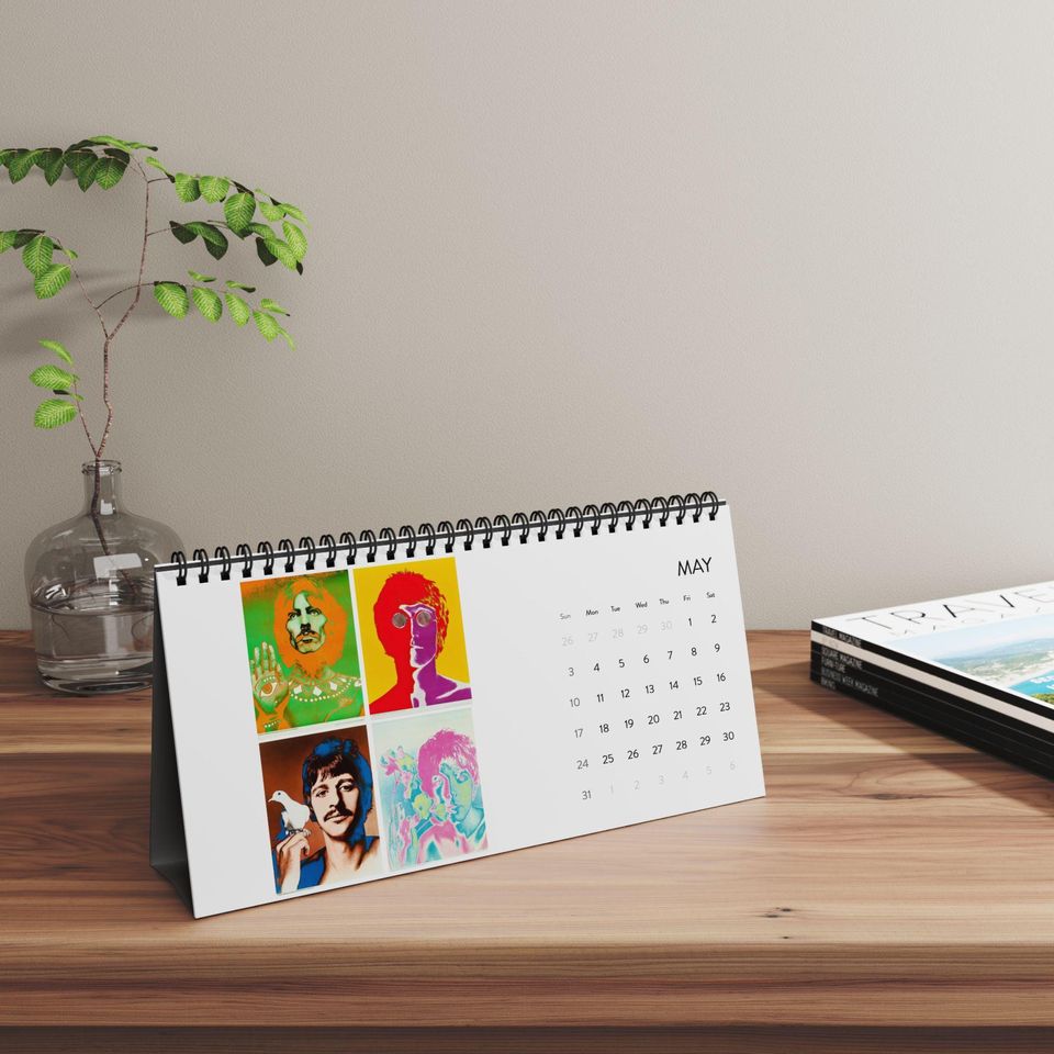 The Beatles All You Need Is Time Desktop 2026 Calendar