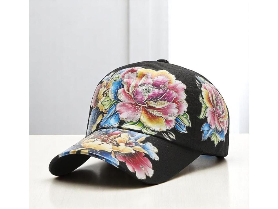 Floral Print Baseball Cap: Unisex Summer Hat