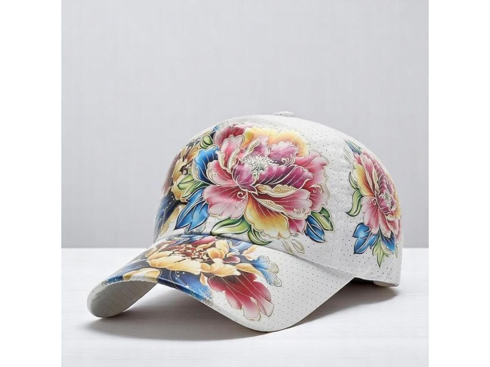 Floral Print Baseball Cap: Unisex Summer Hat