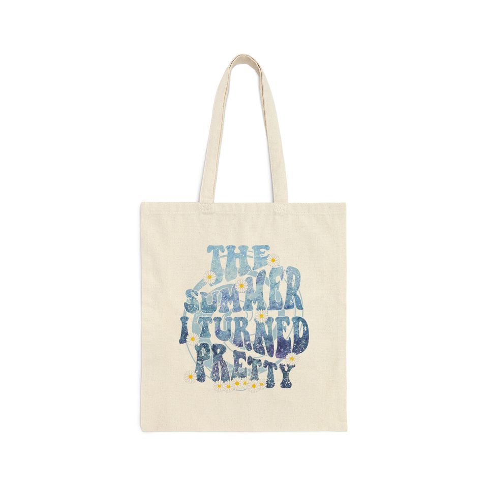 the summer I turned pretty Cotton Canvas Tote Bag