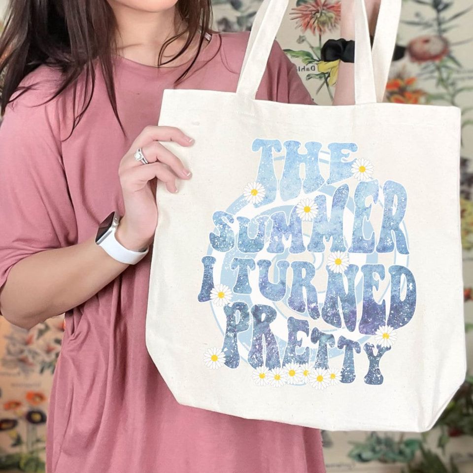 the summer I turned pretty Cotton Canvas Tote Bag