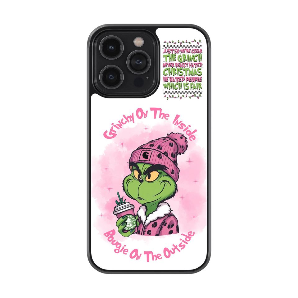 Funny funny character Christmas Phone Case: iPhone, Samsung