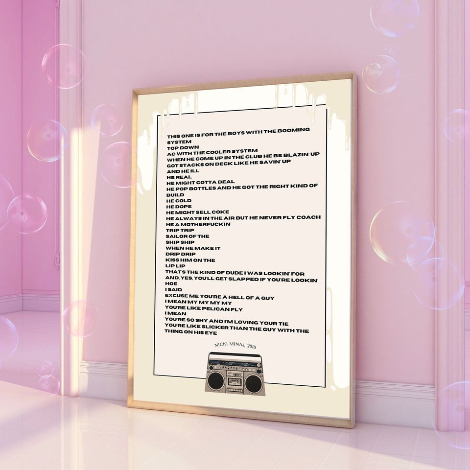 Inspired by Nicki Minaj | Superbass Home Decor