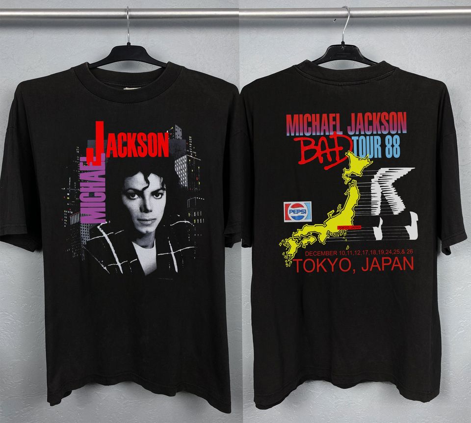 Michael Jackson Bad Tour 1988 T-Shirt