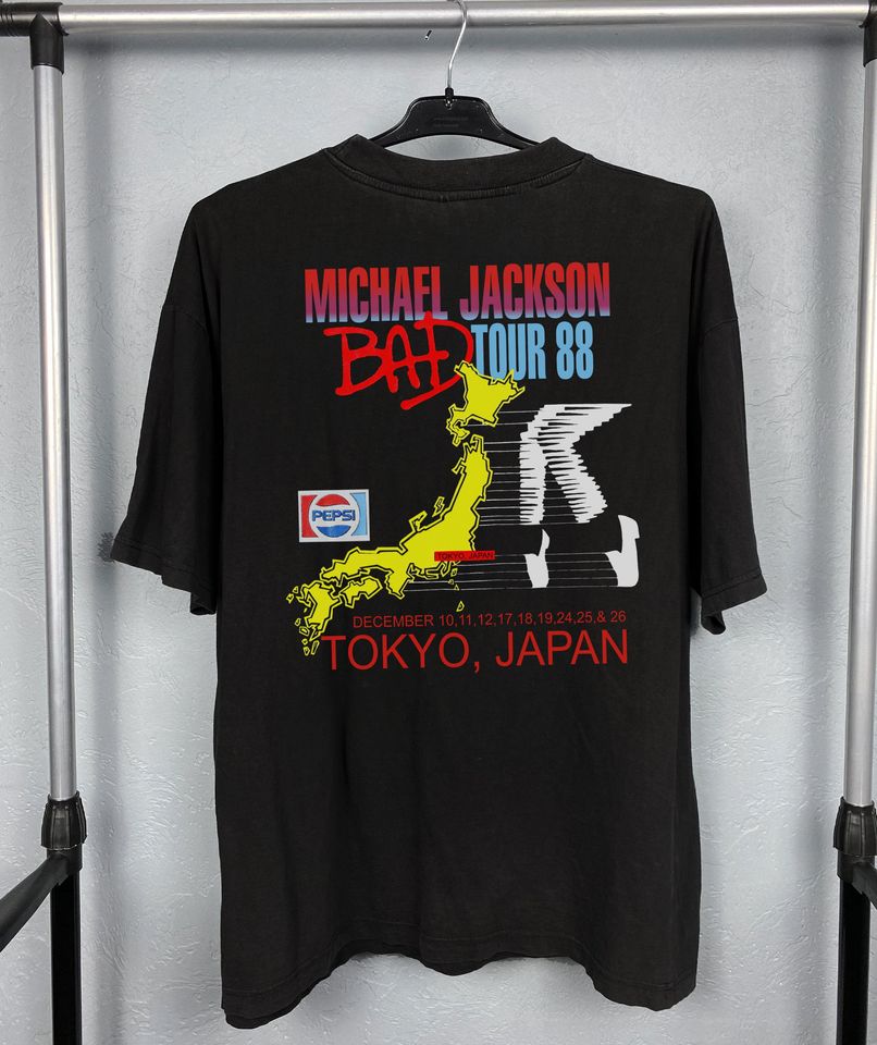 Michael Jackson Bad Tour 1988 T-Shirt