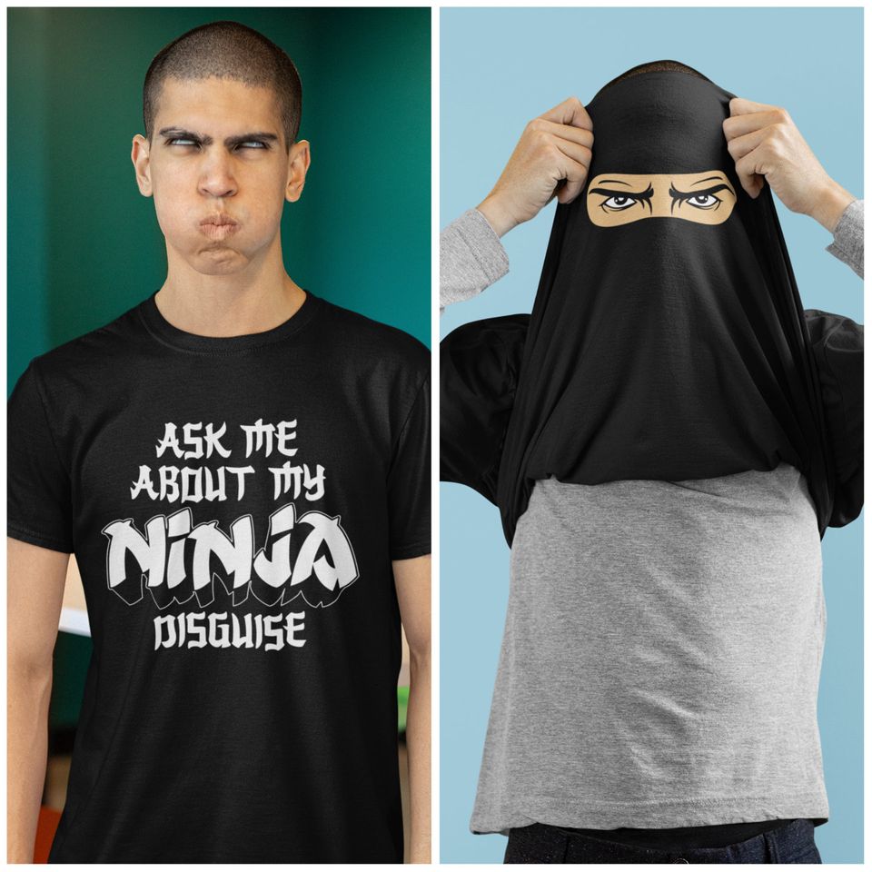 Ask Me About My Ninja Disguise Flip T-Shirt