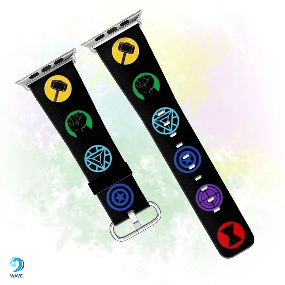 Marvel Avengers PU Leather Apple Watch Band