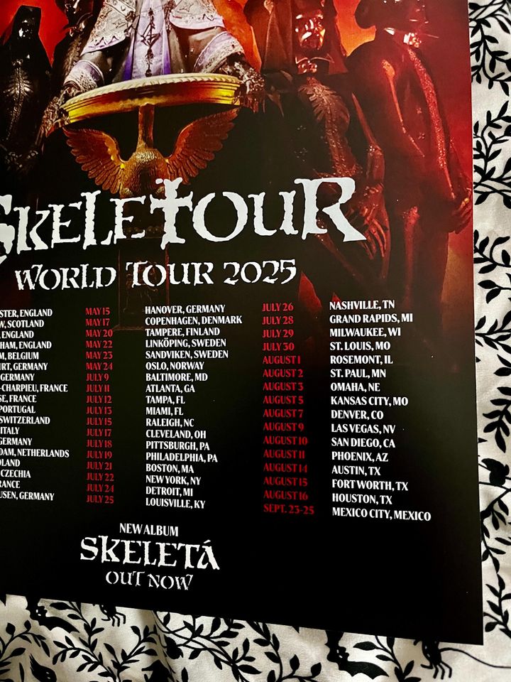 Ghost - Skeletour 2025 Poster